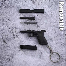 Load image into Gallery viewer, Mini Glock 17 Shell Ejection Toy Keychain
