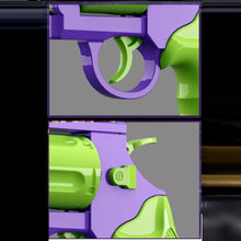 Load image into Gallery viewer, Double Action Honeycomb Revolver Toy Gun
