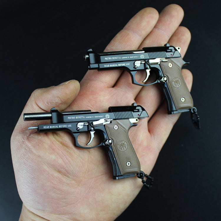Mini Beretta M92 Toy Pistol Keychain