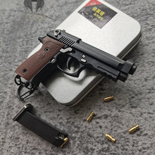 Load image into Gallery viewer, Mini Beretta M92 Shell Ejection Toy Gun Keychain
